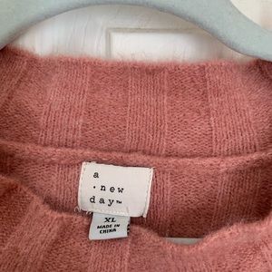 Rose color midi sweater dress never worn